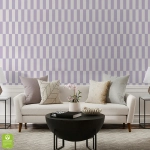 Tapeta na wymiar - Lilac Modern Blocks, liliowa, prostokąty i paski