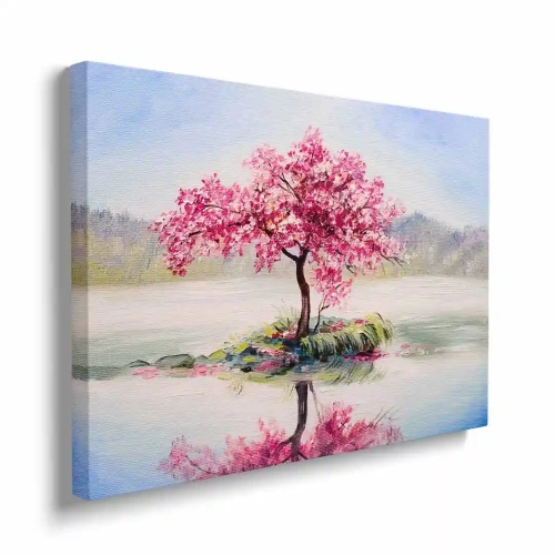 Obraz na płótnie sakura bokiem