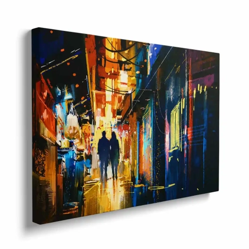 Obraz na płótnie futurystyczne miasto bokiem