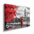 Obraz na płótnie Randka w Londynie bokiem
