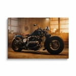 Obraz na szkle Klasyczny motocykl w stylu retro