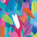 Kolorowy obraz na płótnie mazy