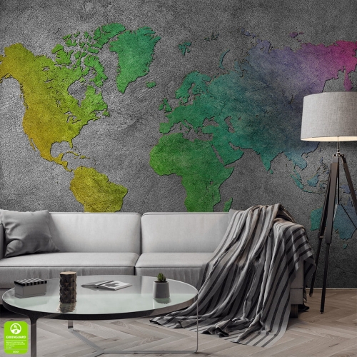 Fototapeta-Multikolorowa-mapa-świata-na-betonowej-teksturze.jpg