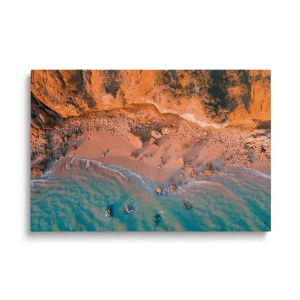 Obraz na szkle - Skalista plaża