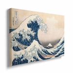 Obraz na płótnie - Hokusai: Wielka fala w Kaganawie [Reprodukcja]