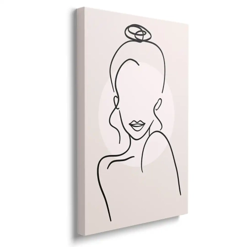 Obraz na płótnie Kokietka bokiem