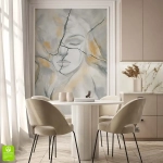 Fototapeta Dziewczyna na pękniętym marmurze