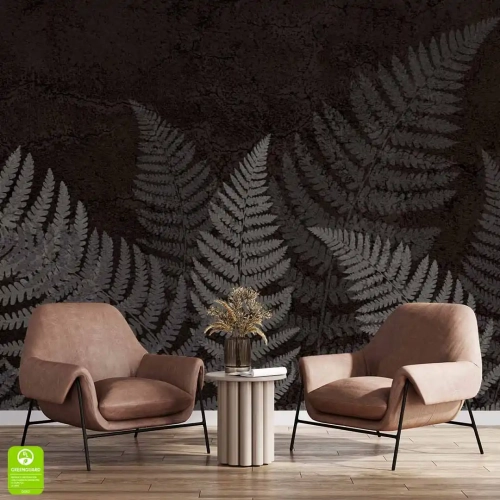 fototapeta-ciemne-liscie-paproci-wnetrze.webp