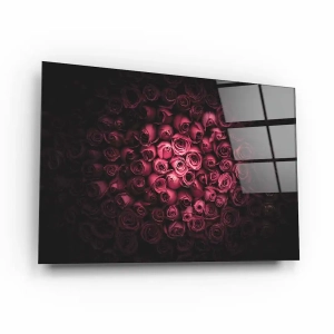 Obraz na szkle akrylowym - Romantyczne różowe róże