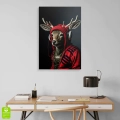 obraz-na-szkle-akrylowym-renifer-w-sluchawkach- wnetrze.webp