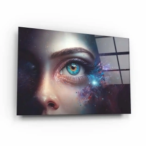 Obraz na szkle akrylowym - Zagadkowe spojrzenie