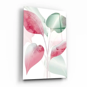 Obraz na szkle akrylowym - Czerwone liście