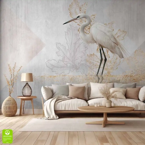 fototapeta-biala-czapla-wnetrze.webp