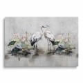 Obraz na płótnie niezwykła para żurawi
