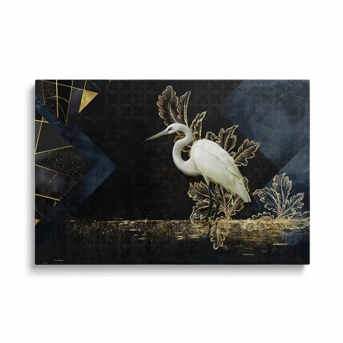 obraz-szklo-biala-czapla-na-jeziorze-przod.webp