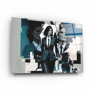 Obraz na szkle akrylowym - Kobieta sukcesu