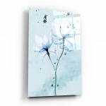 Obraz na szkle akrylowym Niebieskie kwiaty III