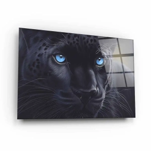 Obraz na szkle akrylowym - Czarna pantera