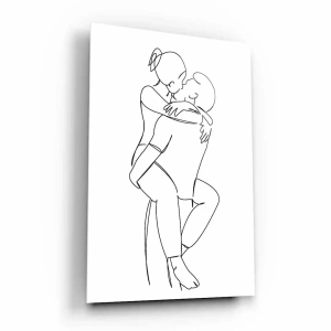 Obraz na szkle akrylowym - Zakochana para