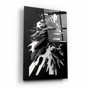 Obraz na szkle akrylowym - Abstrakcja w czerni i bieli