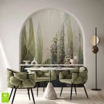 Fototapeta na wymiar – egzotyczne liście tropikalne, botaniczny motyw w stylu urban jungle do salonu, sypialni lub gabinetu