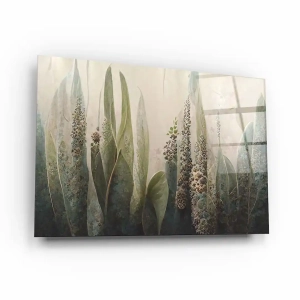 Obraz na szkle akrylowym - Egzotyczna natura liści