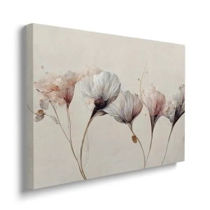 Obraz na płótnie - Subtelne kwiatki na długich gałązkach