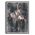 plakat-czarna-ramka-przod-baletnica-na-ciemnym-tle.webp