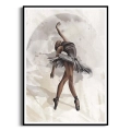 Plakat Balerina czarna ramka