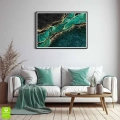 plakat-czarna-ramka-wnetrze-malachitowe-zloto.webp