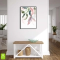 plakat-czarna-ramka-wnetrze-kolorowe-liscie-bananowca-II.webp