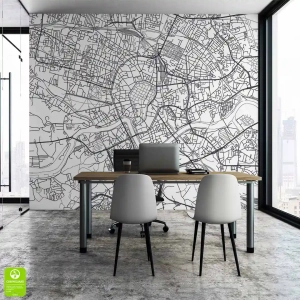 Fototapeta Mapa Krakowa na ścianę