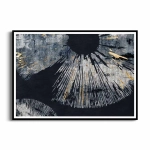 Plakat - Granatowy rozbłysk ze złotymi drobinkami