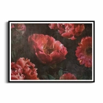 Plakat  - Duże czerwone kwiaty