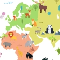 obraz-na-plotnie-mapa-swiata-dla-najmlodszych-fragment.webp