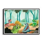 Plakat - Dziecięce dinozaury