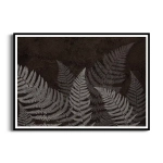Plakat - Ciemne liście paproci