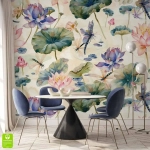 Fototapeta Ważki na kwiatach