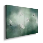 Obraz na płótnie - Czaple w locie nad zielonym lasem