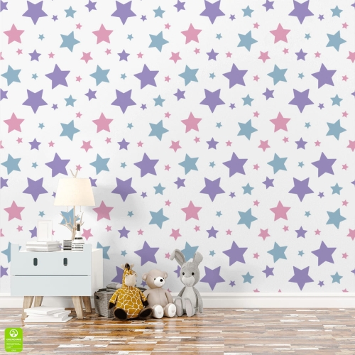 Tapeta-Kolorowe-pastelowe-małe-i-duże-gwiazdki-na-białym-tle.jpg