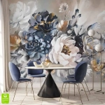 Fototapeta Abstrakcyjne akwarelowe piwonie 3d