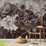 Fototapeta Ciemne piwonie