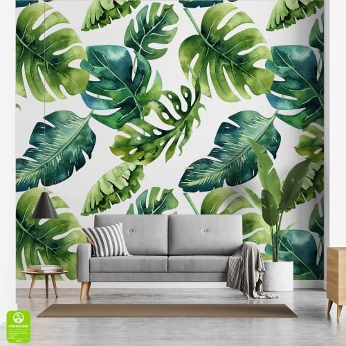 Tapeta-Akwarelowy-wzór-tropikalnych-liści-białe-tło.jpg
