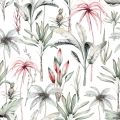 Tapeta-Motyw-Akwarelowe-egzotyczne-rośliny-na-białym-tle.jpg