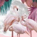obraz-szklo-piekne-flamingi-na-tle-ksiezyca-i-tropikalnej-roslinnosci-fragment.webp