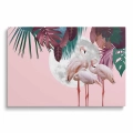 obraz-na-szkle-akrylowym-piekne-flamingi-na-tle-ksiezyca-i-tropikalnej-roslinnosci-przod.webp
