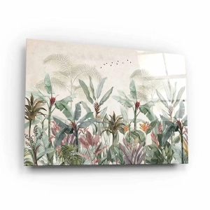 Obraz na szkle akrylowym - Egzotyczny pejzaż - Roślinność dżungli
