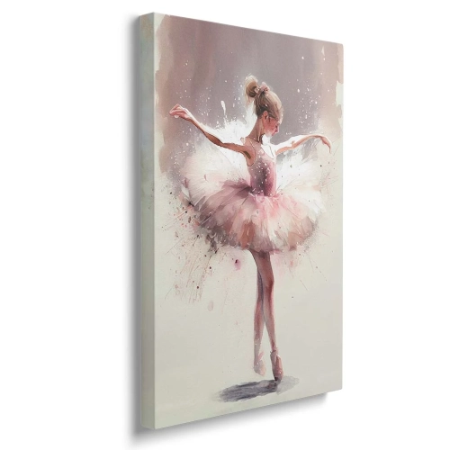 Obraz na płótnie mała baletnica bokiem