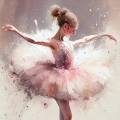 Obraz na płótnie mała baletnica