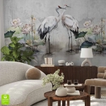 Fototapeta Niezwykła para żurawi